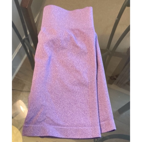 🔴 4/$12 WorkoutSeamless High-Waist Shaping Shorts Purple Size Large - Picture 5 of 8